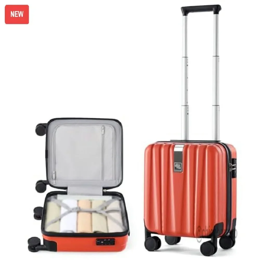 14-Inch Underseat Carry-On Hard Shell Luggage with Spinner Wheels